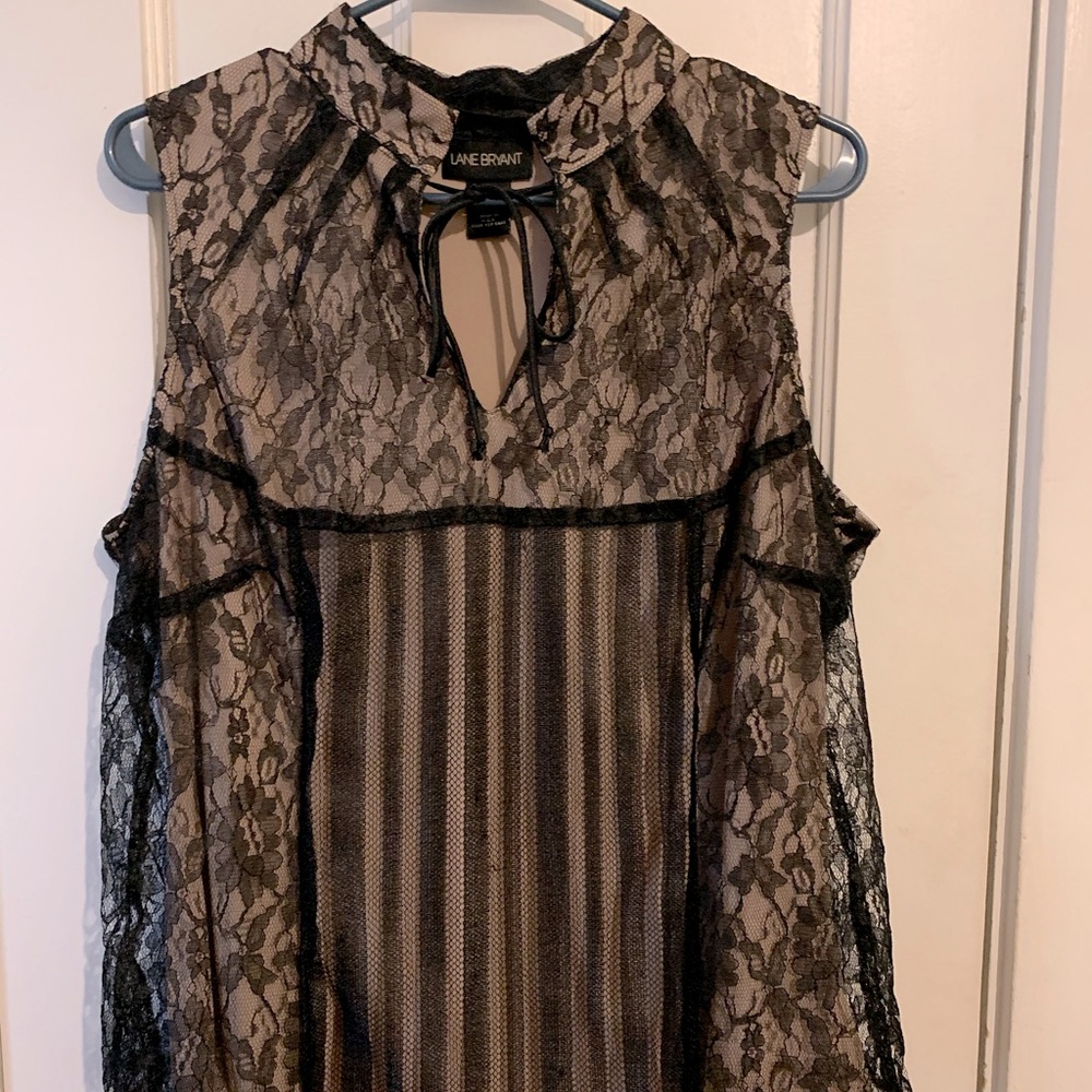 Black lace top